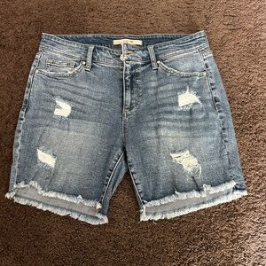 Women’s blue jeans shorts, size W28 (Joe’s)